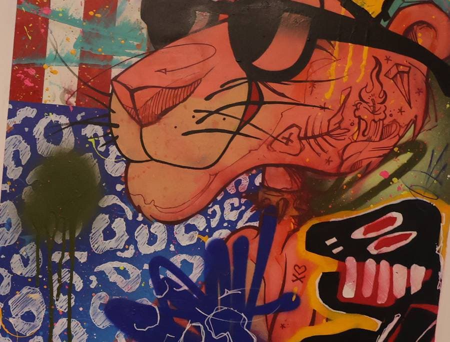 Untamed — original pop-art canvas by Riverón